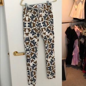 Paige butterfly print jeans